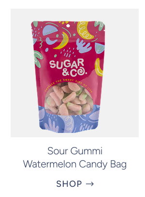 Sour Gummi Watermelon Candy Bag