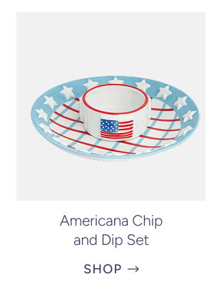 Americana Chip and Dip Set