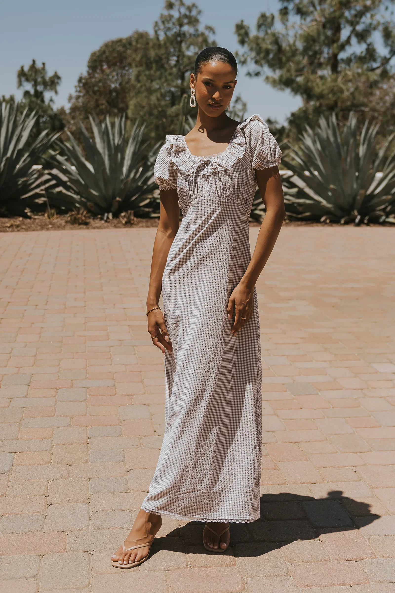 Image of Annelise Gingham Dress