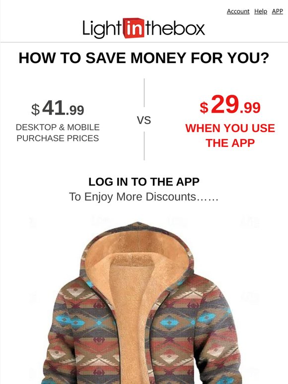 App Exclusive: Save $10 on Vintage Ethnic Hoodies