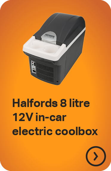 HALFORDS 8 LITRE 12V IN-CAR ELECTRIC COOLBOX