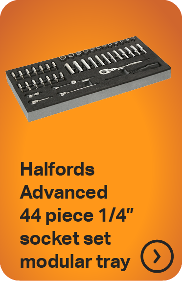 HALFORDS ADVANCED 44 PIECE 1/4