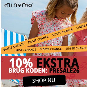 Spar 50% + 10% ekstra på Minymo