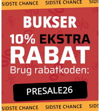 Spar 50% + 10% ekstra på bukser