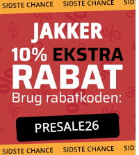 Spar 50% + 10% ekstra på jakker