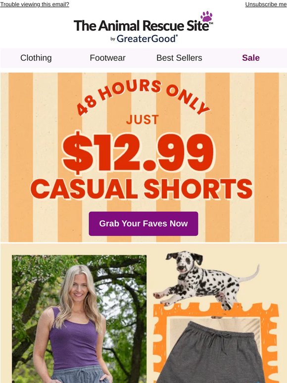⚡ 48 Hours. $12.99 Shorts. Go!