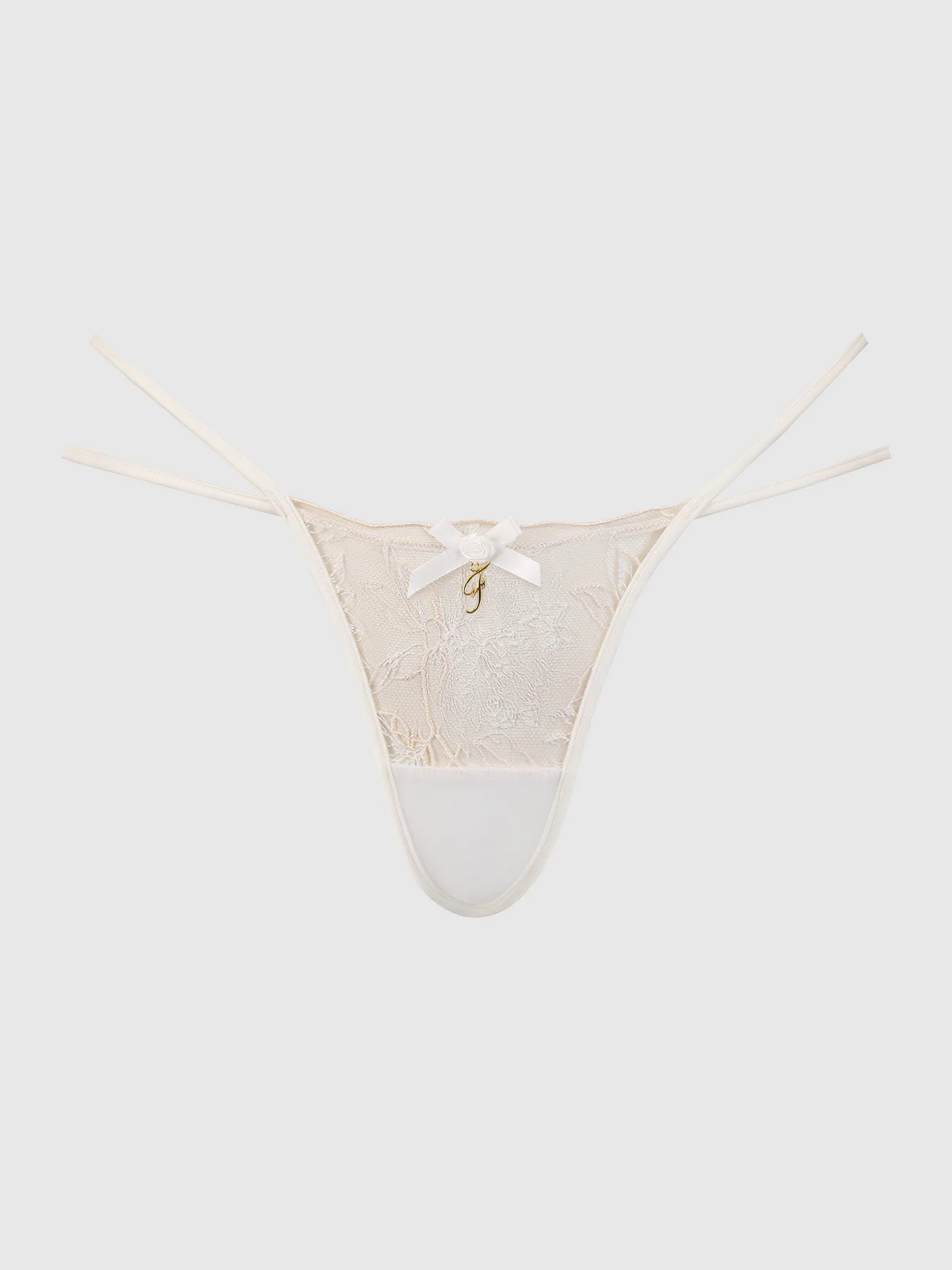 Delfina Embroidered Backless Cheeky