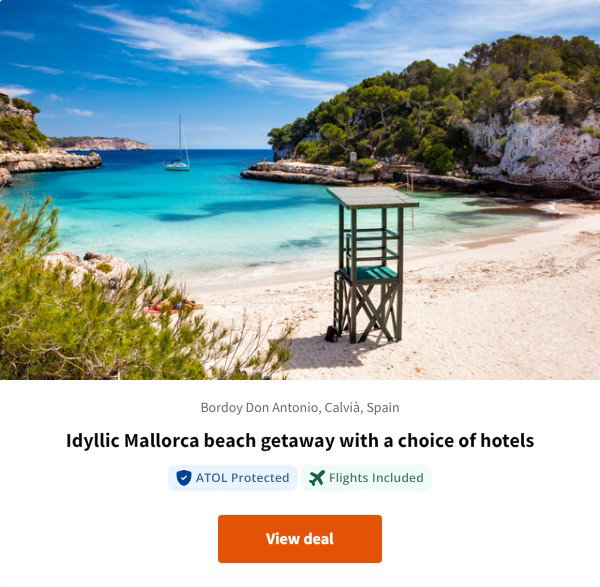 Idyllic Mallorca beach getaway with a choice of hotels