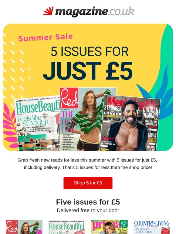 Grab 5 issues for £5
