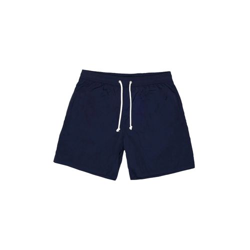 AQUASCUTUM CLUB CHECK POCKET BEACH SHORTS NAVY