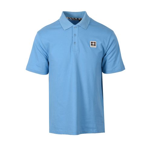 AQUASCUTUM CLUB CHECK BADGE POLO AVIO