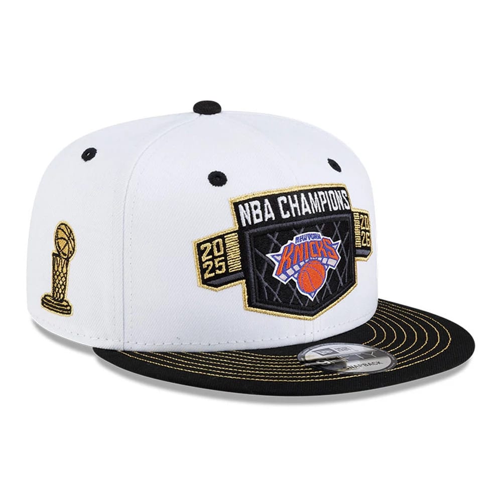 Image of NBA Finals Champions 2026 New York Knicks White 9FIFTY Snapback Cap