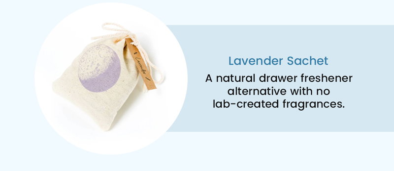 Lavender Sachet a natural alternative to synthetic fresheners. 