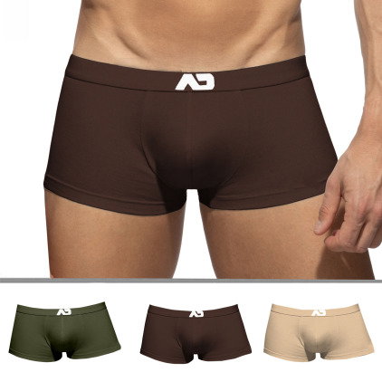 Addicted Lot de 3 Boxers Courts AD Essential Beige - Marron - Kaki