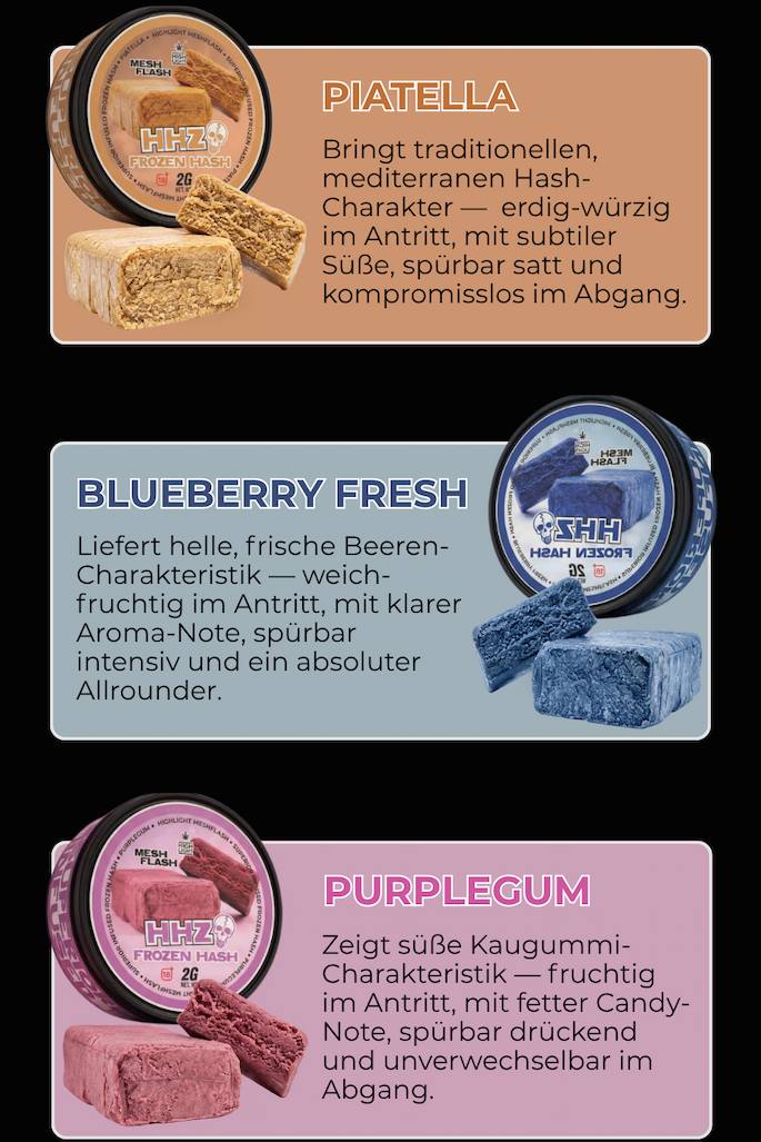 Sorten Vorstellung des neuen Superior Hash von MeshFlash