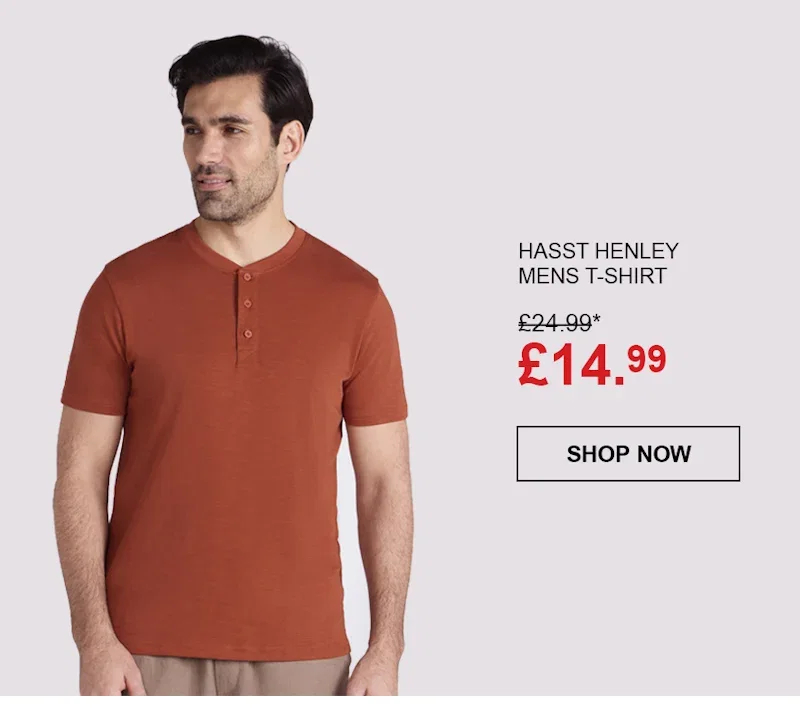 Hasst Henley Mens T-Shirt