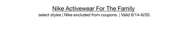 Nike Activewear For The Family