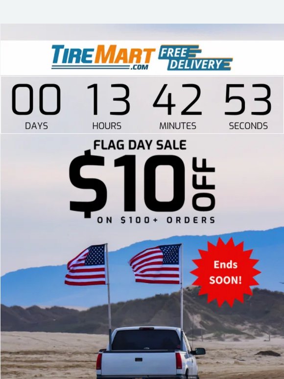⏰Final Hours: Save $10 on $100+ Orders!