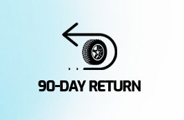 Easy return of tires within 90 days!