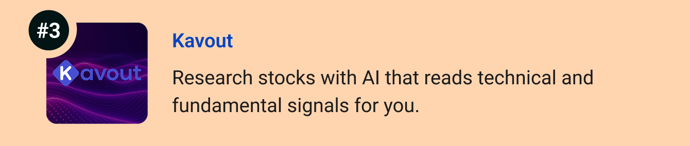 Kavout - Research stocks with AI that reads technical and fundamental signals for you.