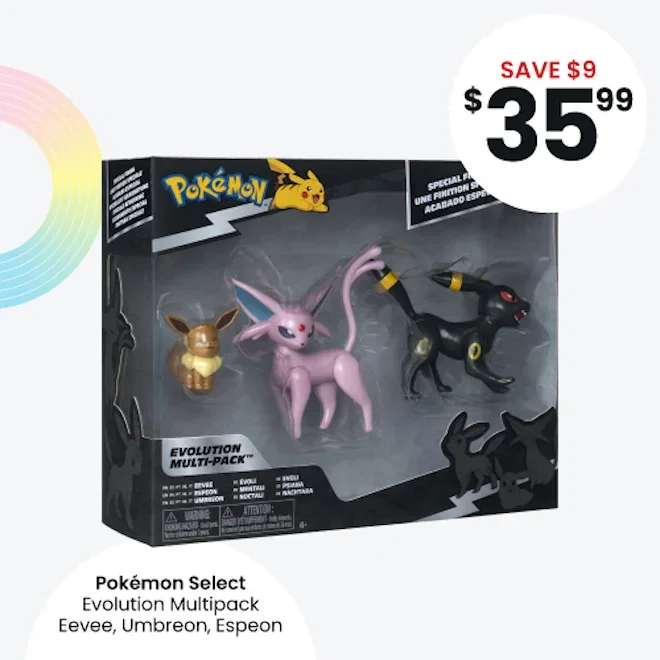 Pokemon Select Evolution Multipack - Eevee, Umbreon, Espeon