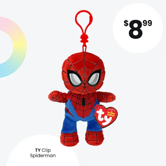 TY CLIP SPIDERMAN