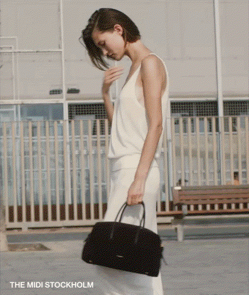 the midi stockholm dark chocolate suede