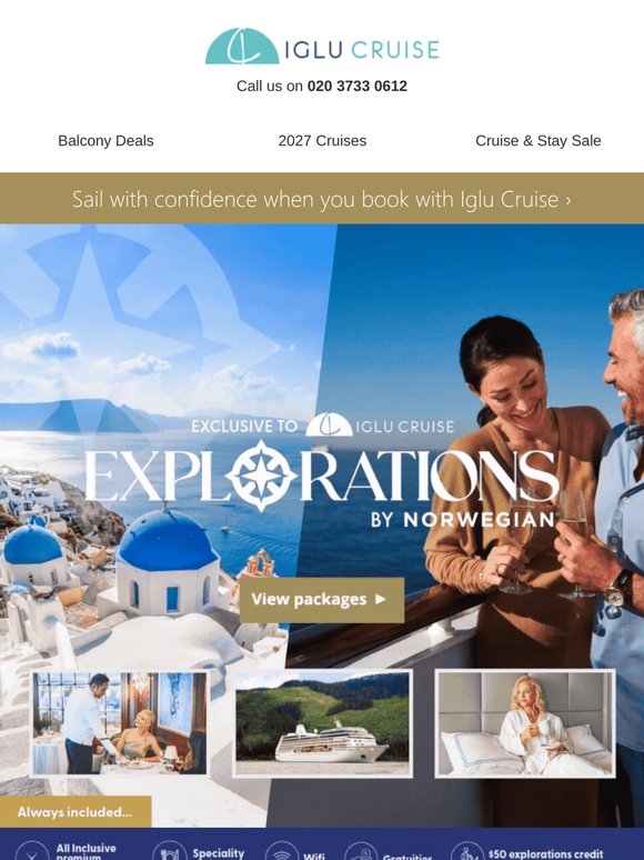 New exclusive sailings! Meet Explorations by Norwegian