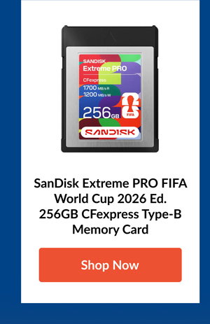 SanDisk Extreme PRO FIFA World Cup 2026 Ed. 256GB CFexpress Type-B Memory Card