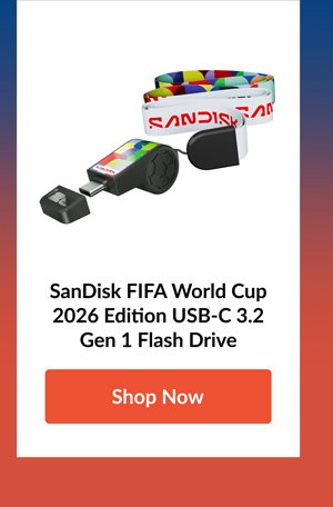 SanDisk FIFA World Cup 2026 Edition USB-C 3.2 Gen 1 Flash Drive