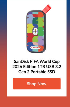 SanDisk FIFA World Cup 2026 Edition 1TB USB 3.2 Gen 2 Portable SSD