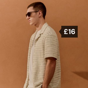 Textured stripe shirt £16.