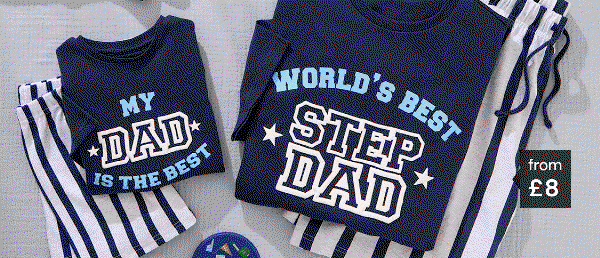 Father's Day matching pyjamas from £8.