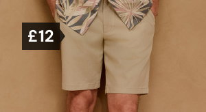 Chino shorts £12.