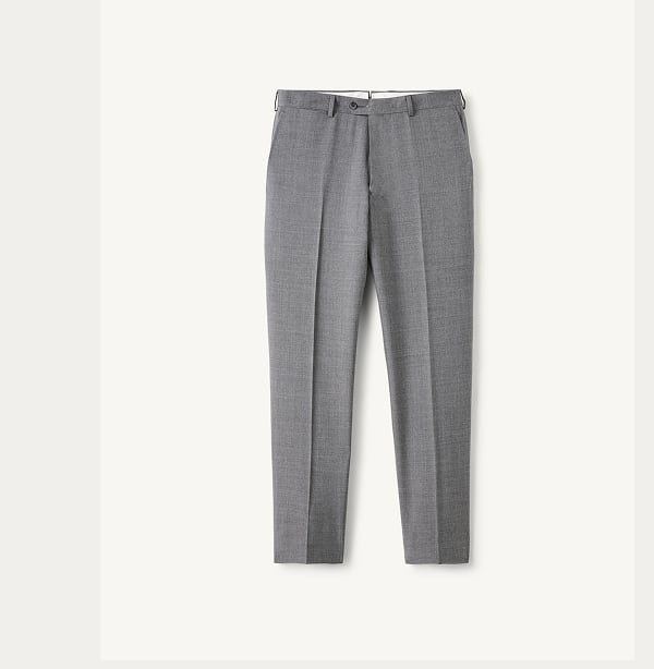 VBC Light Grey Tropical Fresco Dress Pant
