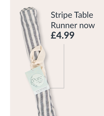 Stripe table runer - now £4.99