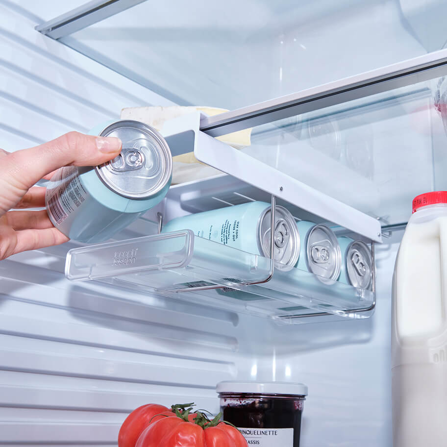 FridgeStore™ Under-Shelf Collapsible Can Dispenser