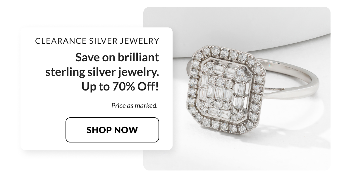 Clearance Silver Jewelry: Save on stunning sterling silver jewelry. Up to 70% Off!