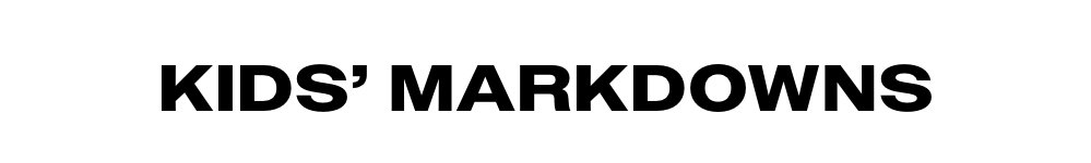 Kids' Markdowns