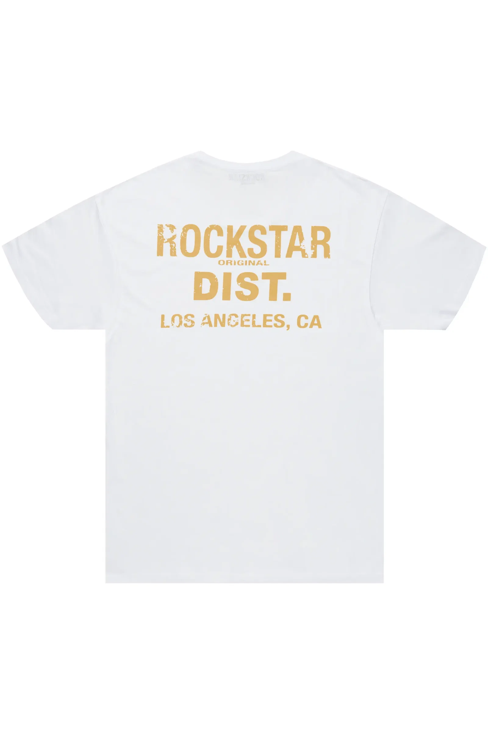 Image of Dalasia White/Beige Oversized Tee