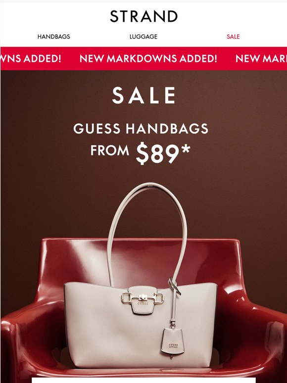 —, shop your favourite Guess Handbags from $89*