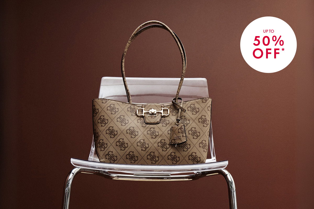 GUESS Janie Logo Girlfriend Carryall Bag