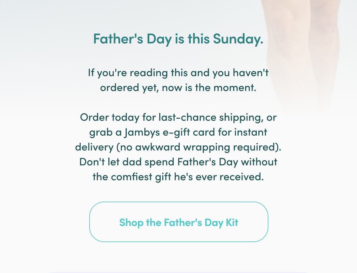 Father's Day is this Sunday.