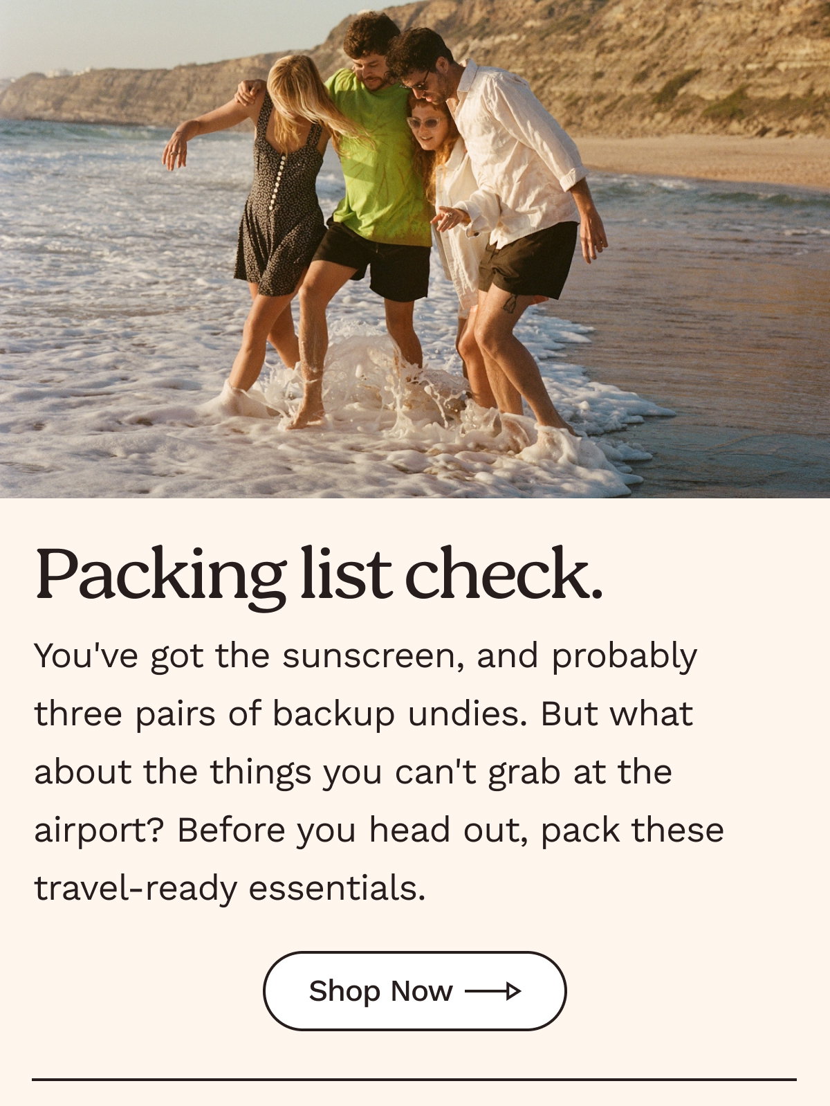 Packing list check. 