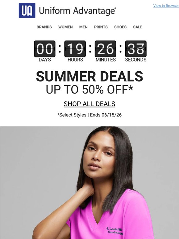 Last Day to Save Up to 50% Off ☀️ Easy Stretch, Cherokee & More