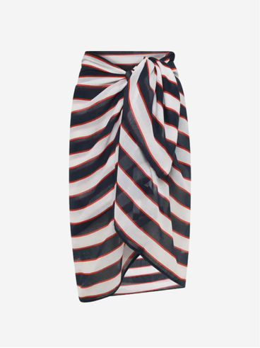 Wickelrock Beachwear Basic Knoten-Detail für Damen
