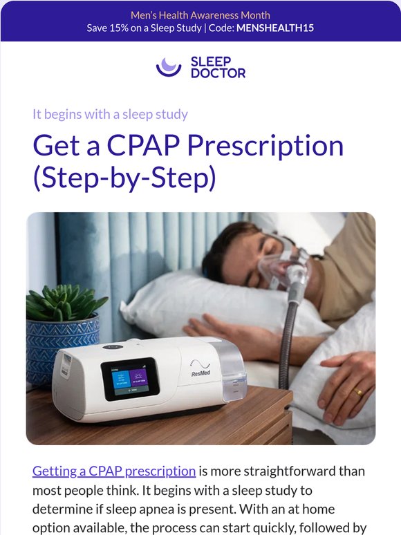 Your path to CPAP therapy starts here