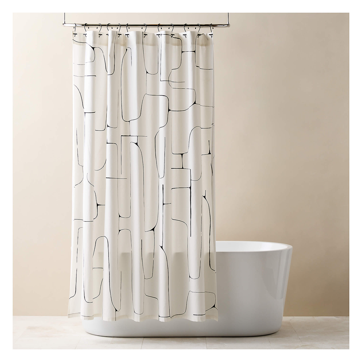 Falazo Abstract Shower Curtain