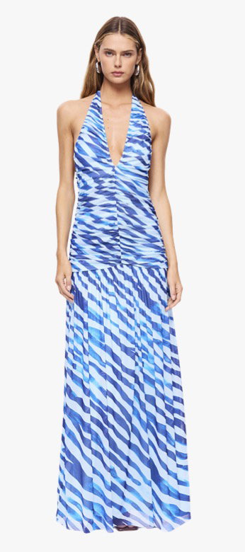Aleks Halter Maxi Dress