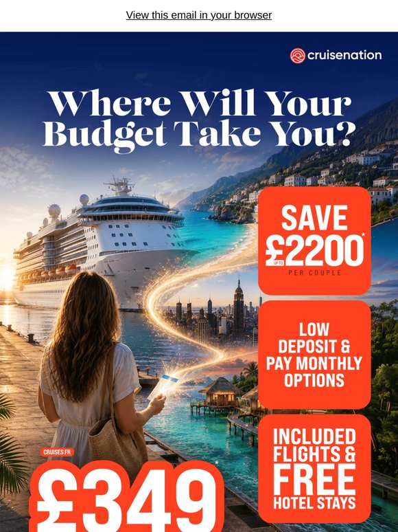 £349pp? We'd Cruise On That.